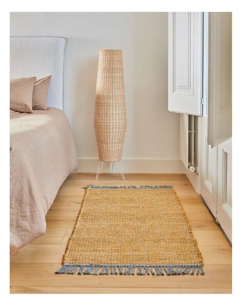 V prírodnej farbe ratanová stojacia lampa s ratanovým tienidlom (výška 120 cm) Kamaria – Kave Home