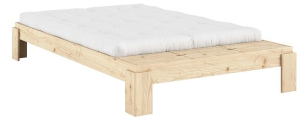 Dvojlôžková posteľ z borovicového dreva s roštom v prírodnej farbe 140x200 cm Layers – Karup Design