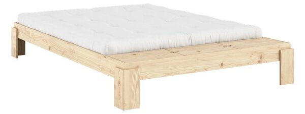 Dvojlôžková posteľ z borovicového dreva s roštom v prírodnej farbe 160x200 cm Layers – Karup Design