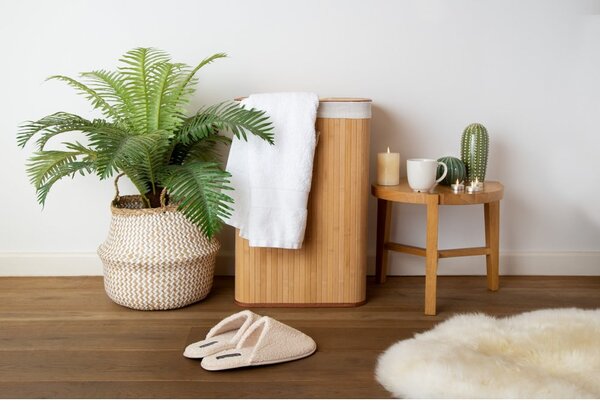 Bambusový kôš na bielizeň v prírodnej farbe 78 l Bamboo – Compactor