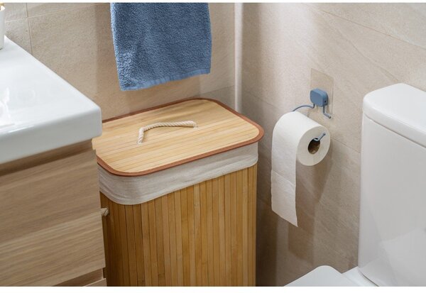 Bambusový kôš na bielizeň v prírodnej farbe 78 l Bamboo – Compactor