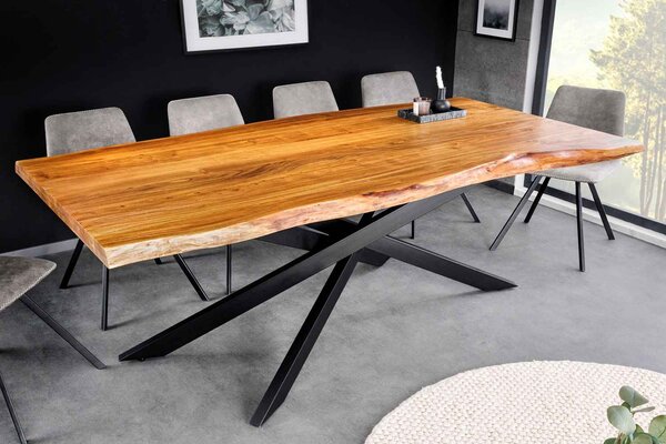 Dizajnový jedálenský stôl Massive II 200 cm akácia doska 60mm