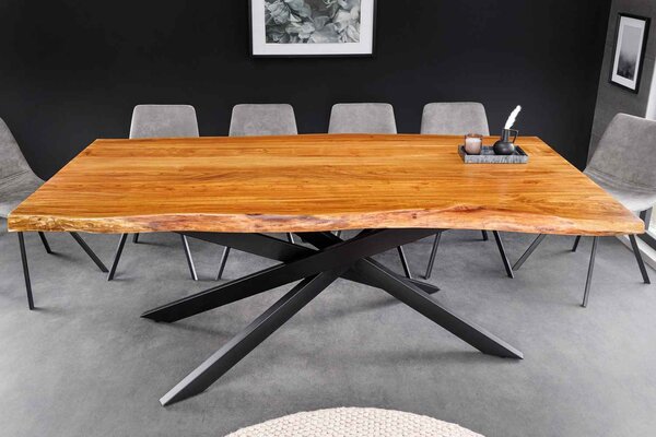 Dizajnový jedálenský stôl Massive II 200 cm akácia doska 60mm