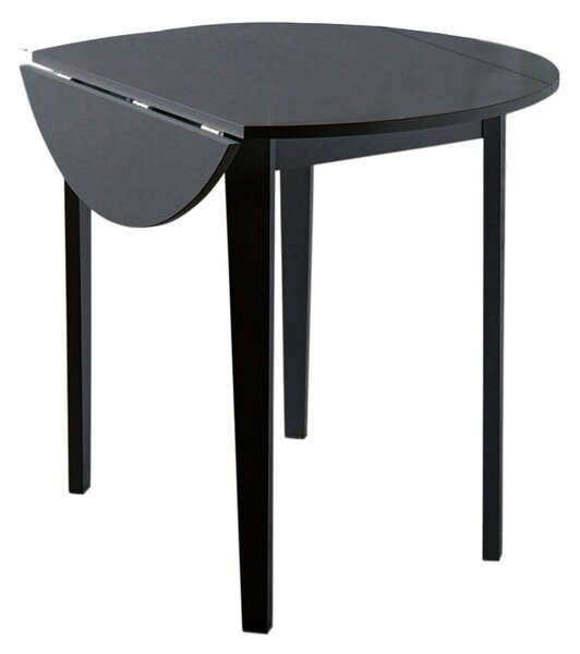 Čierny skladací jedálenský stôl Støraa Trento Quer, ⌀ 92 cm