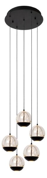 Lucide L134982430 LED závesné stropné svietidlo SENTUBAL | 5x5,3W integrovaný LED zdroj | 5x210lm | 2700K
