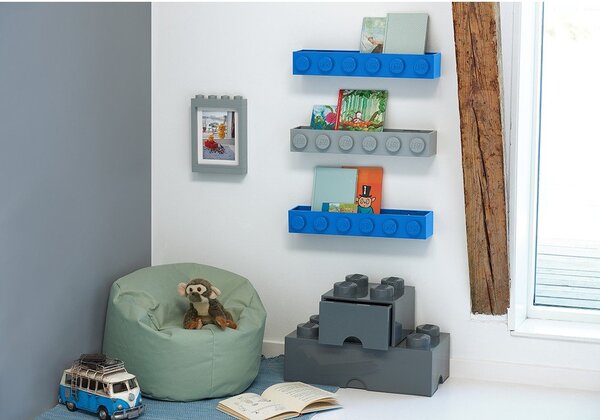 Sivý rámček na fotku LEGO®, 19,3 x 26,8 cm
