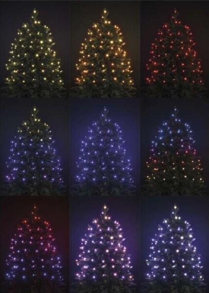 LED RGB Vianočná vonkajšia reťaz 96xLED/72 módov 13m IP44 + diaľkové ovládanie