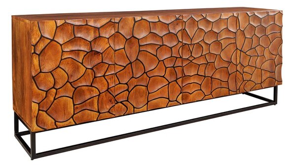 Dizajnová komoda Ladarius 177 cm hnedé mango