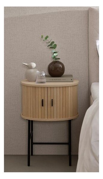 Nočný stolík v prírodnej farbe Nola – Unique Furniture
