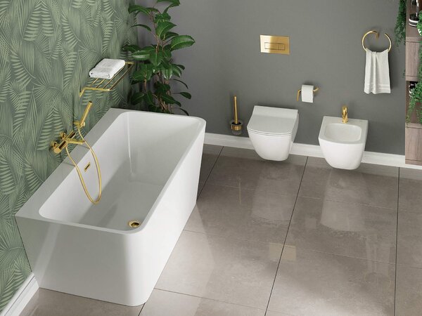 Deante Anemon, závesný bidet 52 x 37 cm Rimfree, biela, CDZ_6BPW