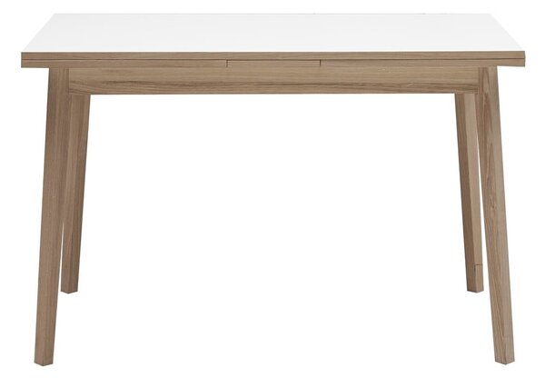 Rozkladací jedálenský stôl s bielou doskou Hammel Single, 120 x 80 cm