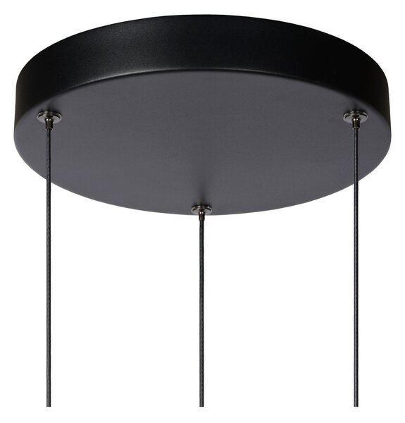 Lucide 24402/15/30 MARGARY závesné stropné svietidlo LED 3x4W | 1300lm | 2700K- čierna