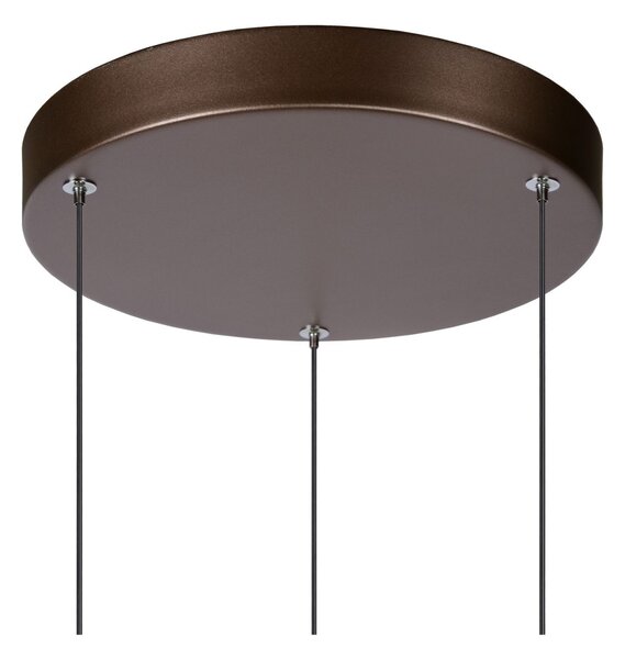 Lucide 24402/15/96 MARGARY závesné stropné svietidlo LED 3x4W | 1300lm | 2700K- mosadz