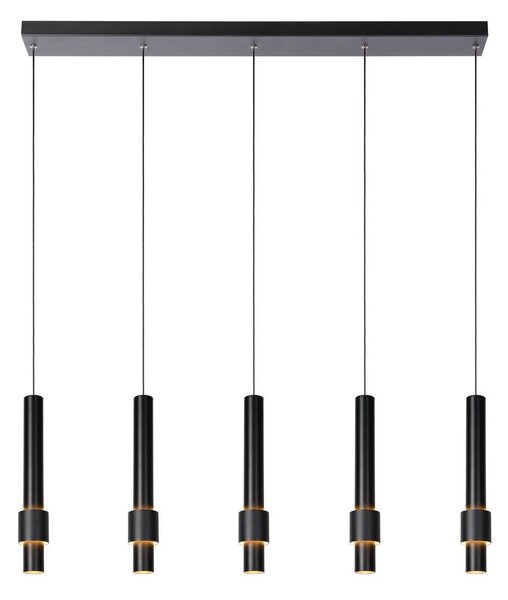Lucide 24402/30/30 MARGARY závesné stropné svietidlo LED 5x4,2W | 2300lm | 2700K- čierna