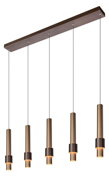 Lucide 24402/30/96 MARGARY závesné stropné svietidlo LED 5x4,2W | 2300lm | 2700K- kávová