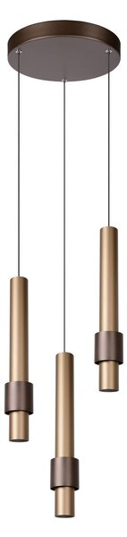 Lucide 24402/15/96 MARGARY závesné stropné svietidlo LED 3x4W | 1300lm | 2700K- mosadz
