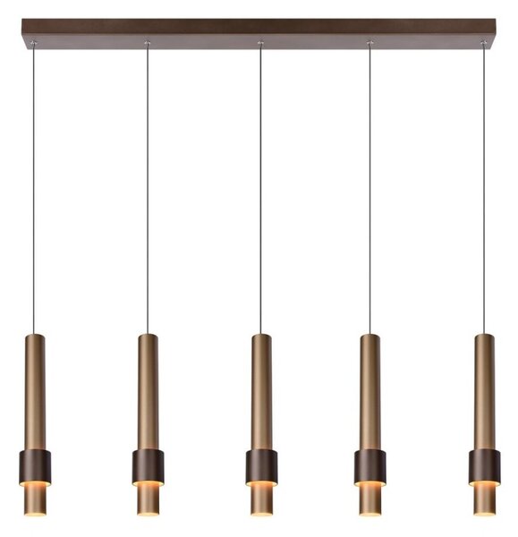Lucide 24402/30/96 MARGARY závesné stropné svietidlo LED 5x4,2W | 2300lm | 2700K- kávová