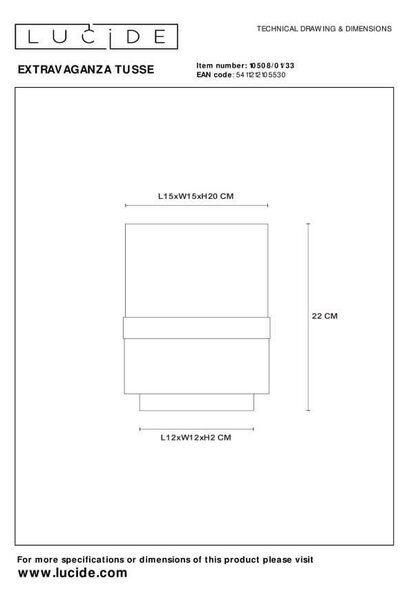 Lucide 10508/01/33 EXTRAVAGANZA TUSSE stolné svietidlo V220mm | 1xE14 - zelená, mosadz