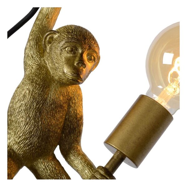 Lucide 10202/01/30 EXTRAVAGANZA CHIMP dekoratívne nástenné svietidlo 1xE27 - čierna, zlatá
