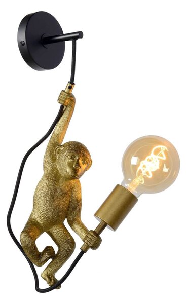 Lucide 10202/01/30 EXTRAVAGANZA CHIMP dekoratívne nástenné svietidlo 1xE27 - čierna, zlatá