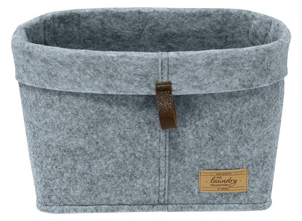 Sivý textilný organizér Wenko Felt, 30 x 18 cm