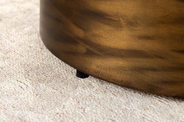 Dizajnový konferenčný stolík Xinavane 60 cm čierno-biely