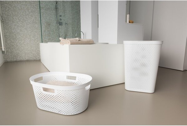 Biely plastový kôš na bielizeň 60 l Infinity – Curver
