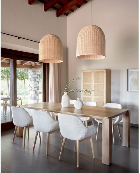 Jedálenský stôl v dekore duba v prírodnej farbe 110x220 cm Deyanira – Kave Home
