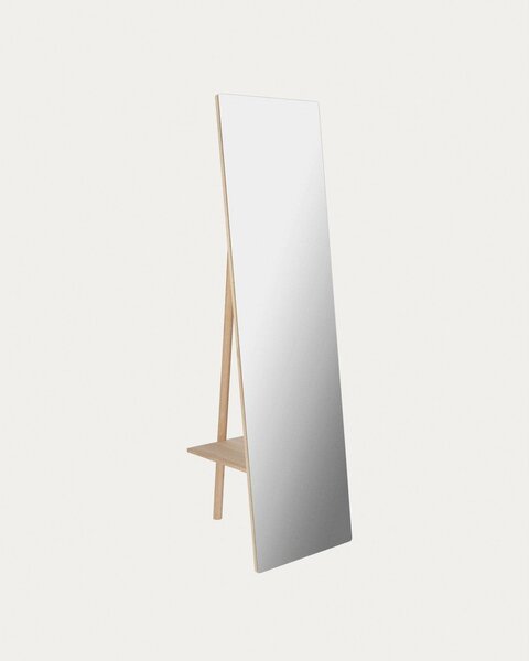 Stojacie zrkadlo s dreveným rámom 45x160 cm Keisy – Kave Home