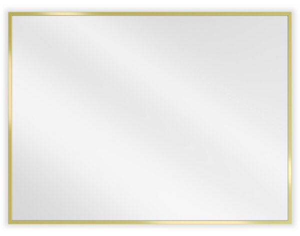 Mexen Loft kúpeľňové zrkadlo obdĺžnikové 80 x 60 cm, zlatý rám - 9852-080-060-000-50