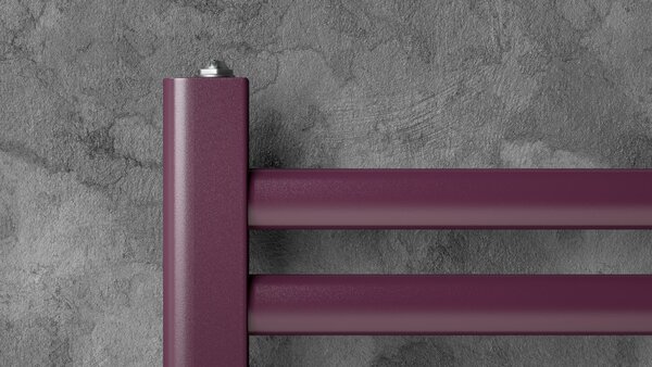 Regnis Retro, vykurovacie teleso 300x1100mm so stredovým pripojením 50mm, 444W, čierna matná, RETRO110/30/D5/BLACK