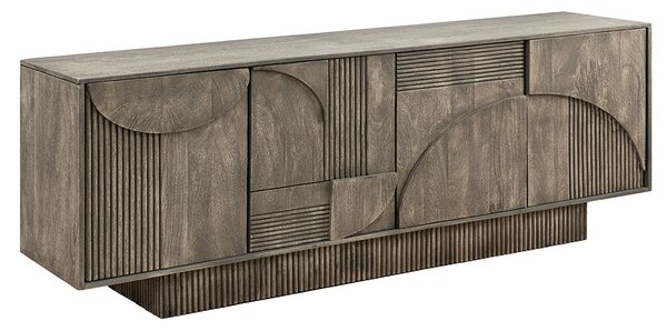 Dizajnová komoda Movement 170 cm sivé mango