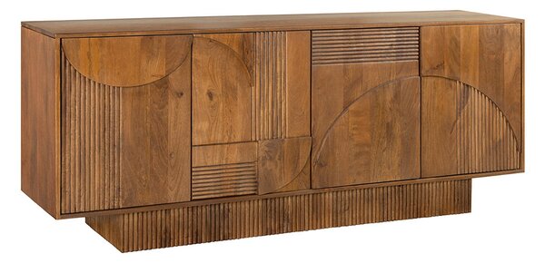 Dizajnová komoda Movement 170 cm hnedé mango