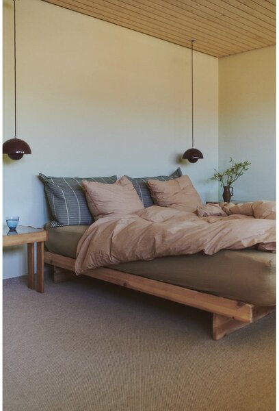Jednolôžková posteľ z borovicového dreva s roštom 90x200 cm v prírodnej farbe Kanso – Karup Design