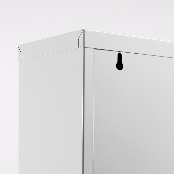 Biela kovová výklopná skrinka na topánky 50x103x15 cm Ode – Kave Home