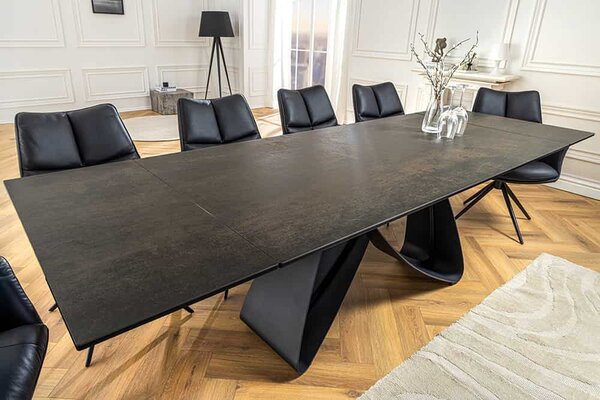Rozťahovací keramický stôl Bayarmaa 180-220-260 cm hrdza