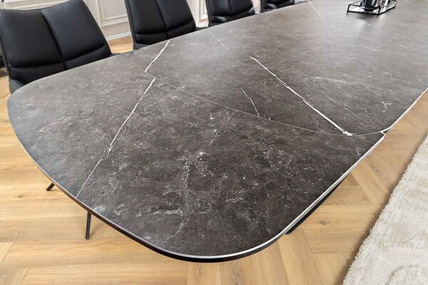 Rozťahovací keramický stôl Vallerina 180-220-260 cm grafit