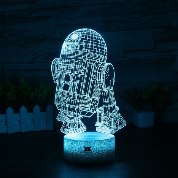 Beling 3D lampa, R2D2, 7 farebná S420