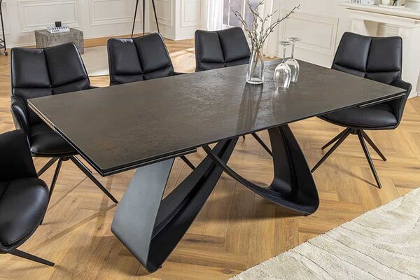 Rozťahovací keramický stôl Bayarmaa 180-220-260 cm hrdza