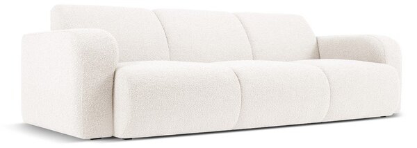 Biela pohovka z textílie bouclé 235 cm Molino – Micadoni Home