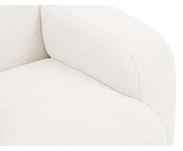 Biela pohovka z textílie bouclé 170 cm Molino – Micadoni Home