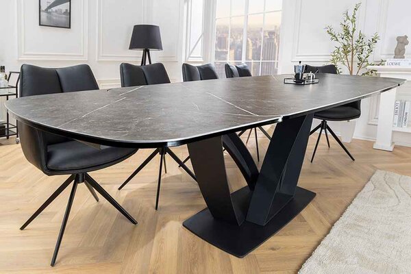 Rozťahovací keramický stôl Vallerina 180-220-260 cm grafit