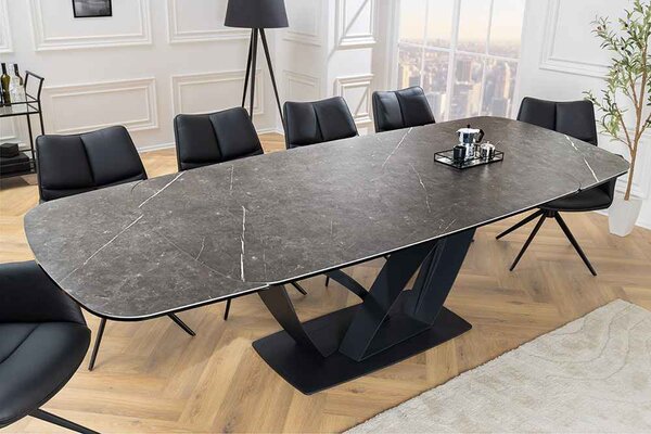 Rozťahovací keramický stôl Vallerina 180-220-260 cm grafit
