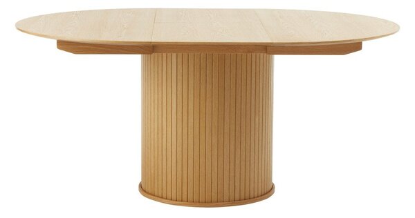 Okrúhly rozkladací jedálenský stôl v dekore duba ø 120 cm Nola – Unique Furniture