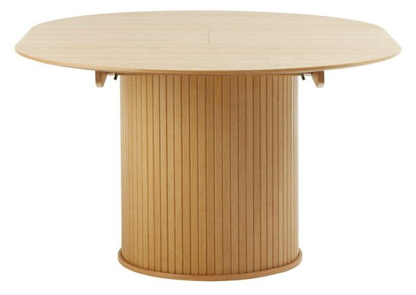 Okrúhly rozkladací jedálenský stôl v dekore duba ø 120 cm Nola – Unique Furniture