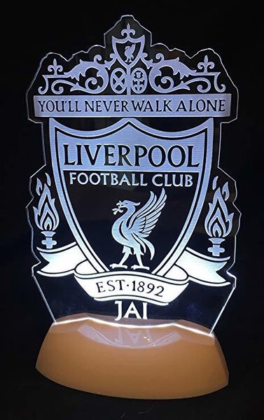 Beling 3D lampa,Liverpool,futbalový darček,16 farebná S371