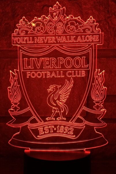 Beling 3D lampa,Liverpool,futbalový darček,16 farebná S371