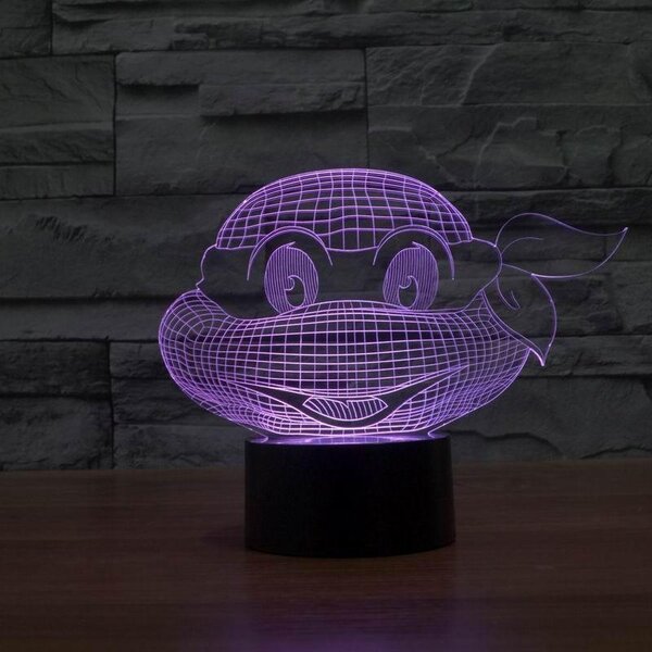 Beling 3D lampa, Nindža, 7 farebná S345