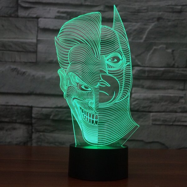Beling 3D lampa, Joker vs Batman, 7 farebná S350