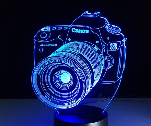 Beling 3D lampa, Fotoaparát, 7 farebná S335